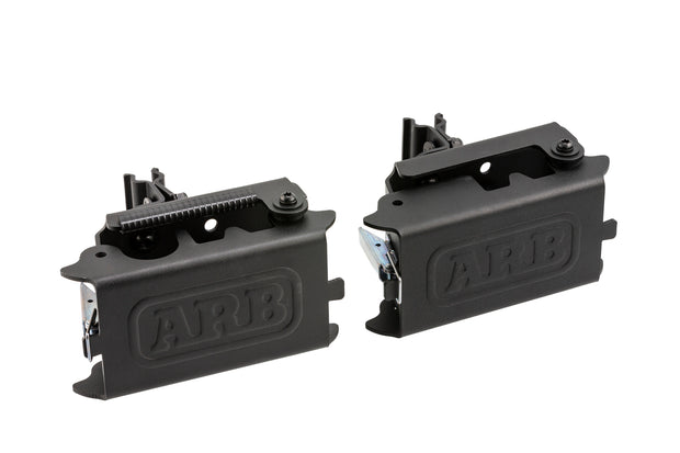 ARB 4x4 Accessories premium mount kit to mount a Hi-Lift Jack to an ARB BASE Rack.