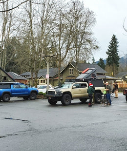 Mule and Friends show support for a local favorite restaurant, The Egg & Us.