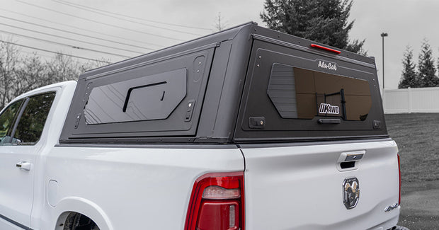 ALU-CAB CONTOUR CANOPY RAM 1500 5.5' (2009+) BLACK -  WITH WINDOWS