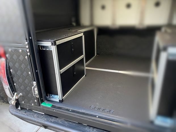 ALU-CAB CANOPY CAMPER VERSION 2.0 DOUBLE DRAWER MODULE CHEVY COLORADO GMC CANYON 2015-PRESENT