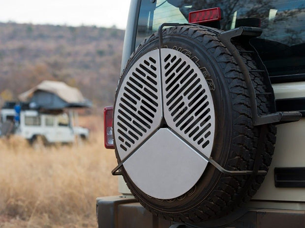 SPARE TIRE MOUNT BRAAI/BBQ GRATE - BY FRONT RUNNER - VACC023 sold by Mule Expedition Outfitters www.dasmule.com