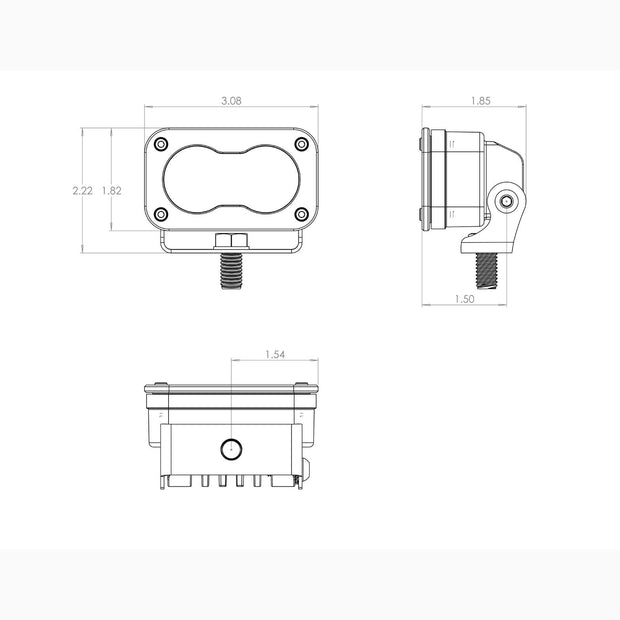 Baja Designs S2 Sport Pair LED Work/Scene Amber