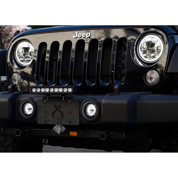 Vision X 2010-2017 Jeep JK Factory Fog Light Upgrade Kit (with Optimus Amber Halo LED)